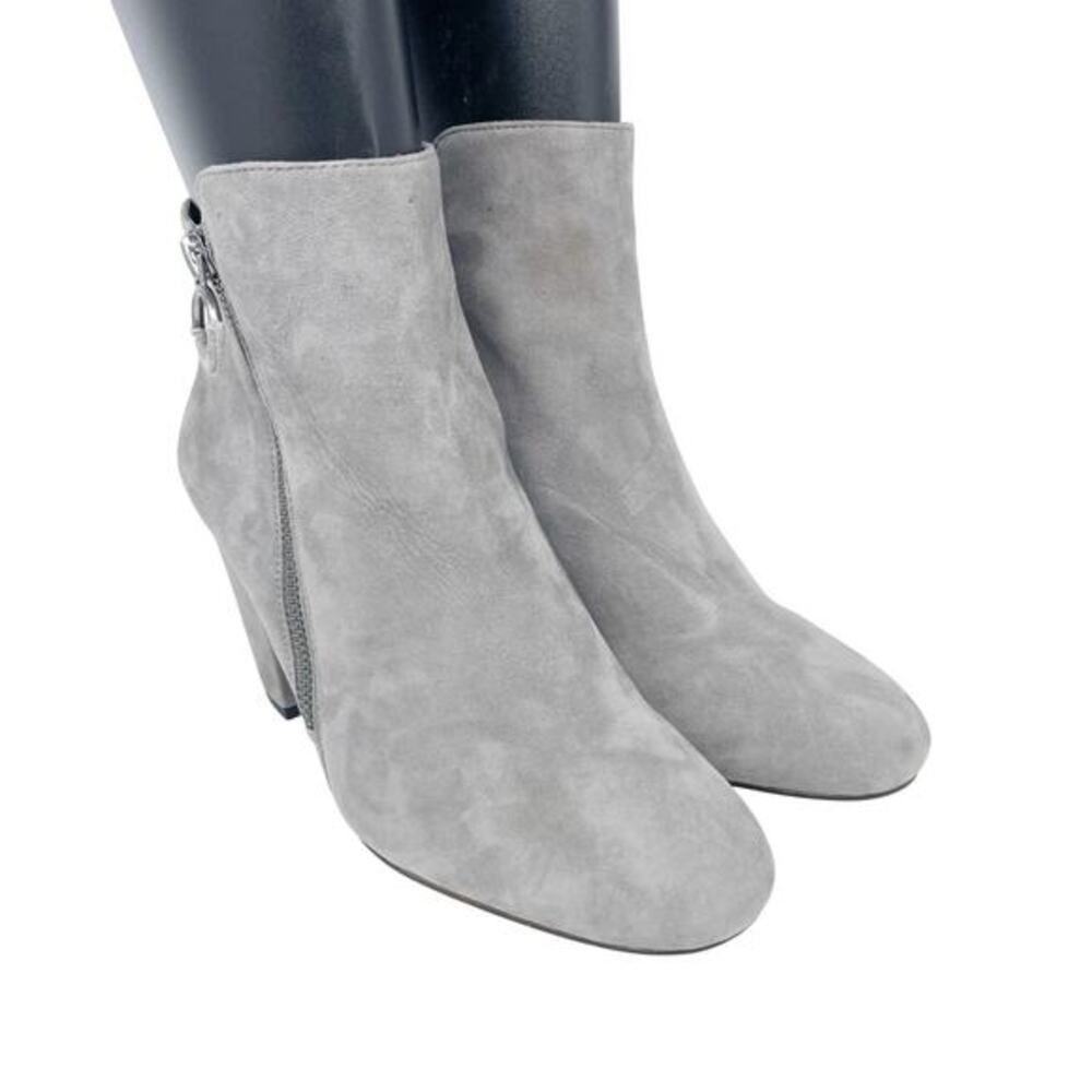 1. State Women's Preete Gray Suede Ankle Booties Size 7.5